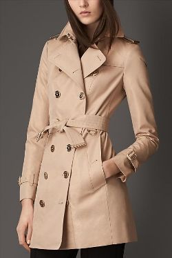 burberry coat gold